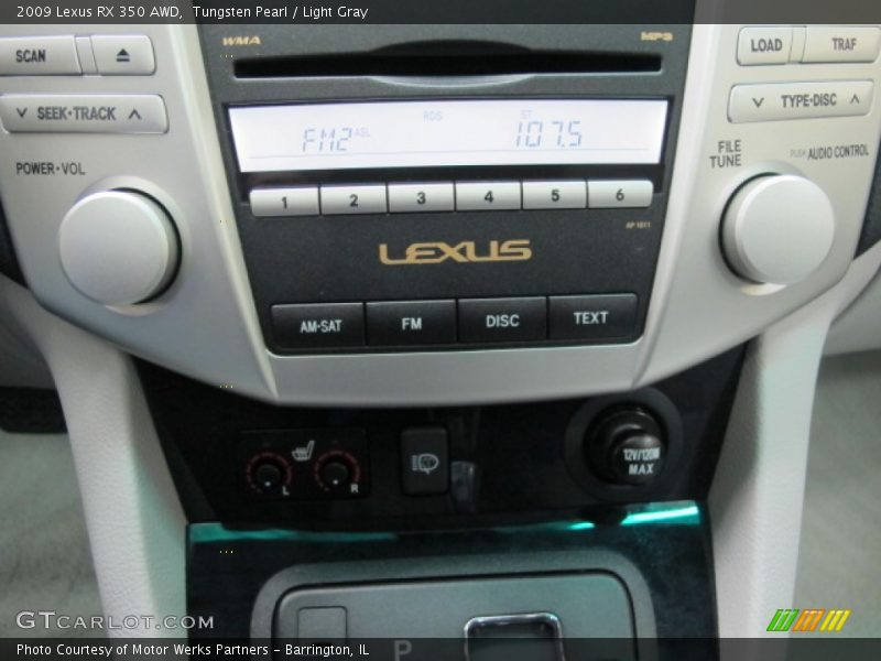 Tungsten Pearl / Light Gray 2009 Lexus RX 350 AWD