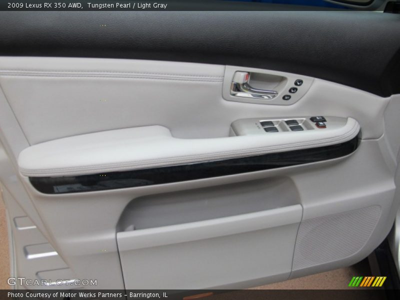 Tungsten Pearl / Light Gray 2009 Lexus RX 350 AWD