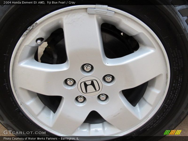 Fiji Blue Pearl / Gray 2004 Honda Element EX AWD