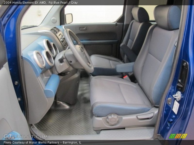 Fiji Blue Pearl / Gray 2004 Honda Element EX AWD