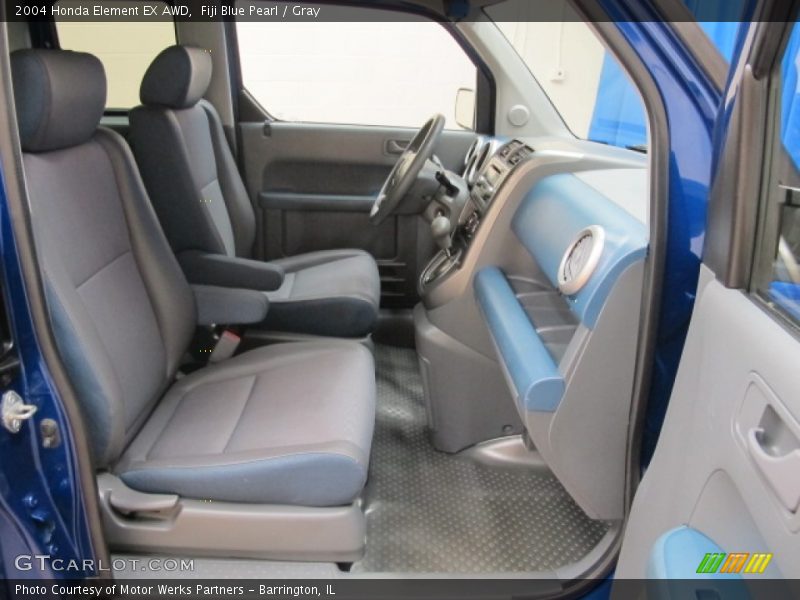 Fiji Blue Pearl / Gray 2004 Honda Element EX AWD