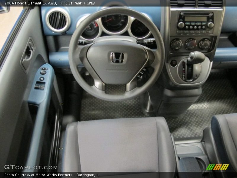Fiji Blue Pearl / Gray 2004 Honda Element EX AWD