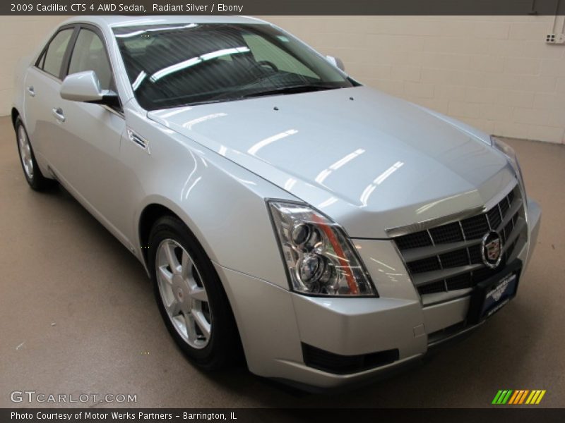 Radiant Silver / Ebony 2009 Cadillac CTS 4 AWD Sedan