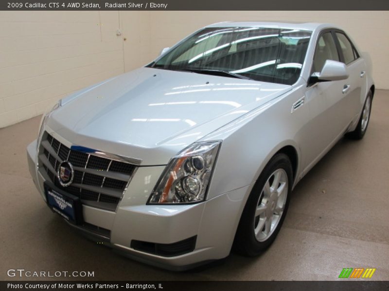 Radiant Silver / Ebony 2009 Cadillac CTS 4 AWD Sedan