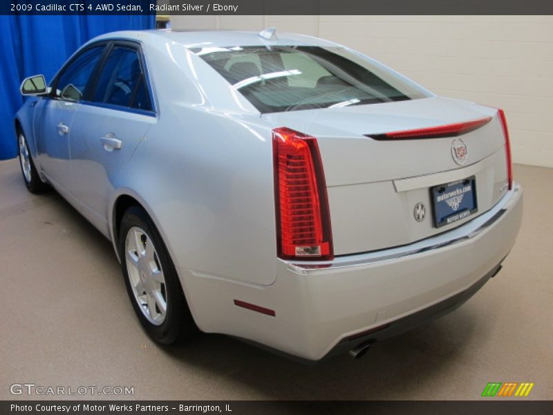 Radiant Silver / Ebony 2009 Cadillac CTS 4 AWD Sedan