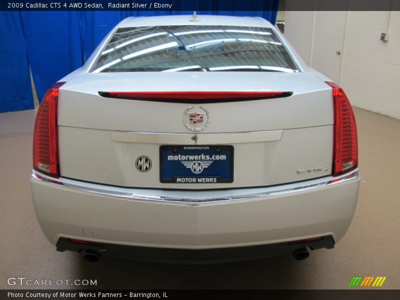 Radiant Silver / Ebony 2009 Cadillac CTS 4 AWD Sedan