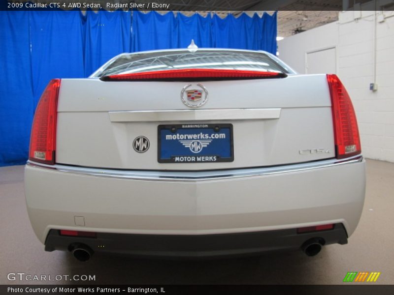 Radiant Silver / Ebony 2009 Cadillac CTS 4 AWD Sedan