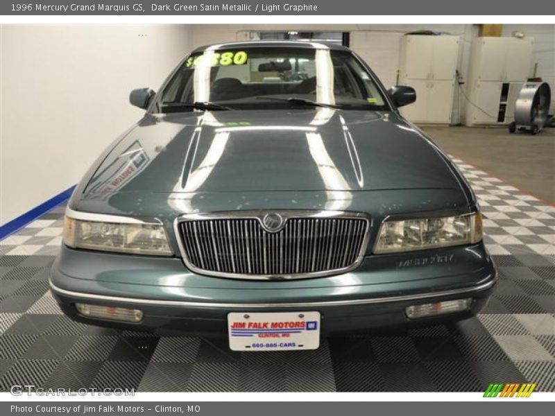 Dark Green Satin Metallic / Light Graphite 1996 Mercury Grand Marquis GS