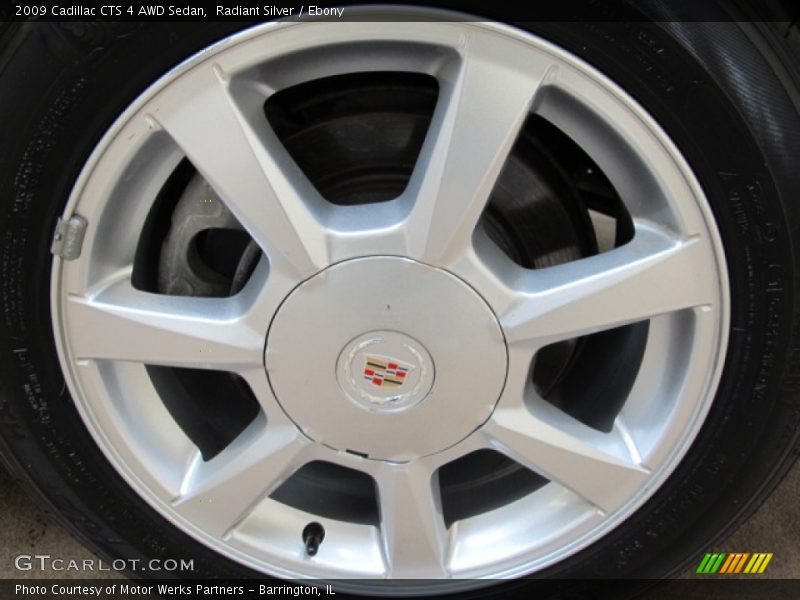 Radiant Silver / Ebony 2009 Cadillac CTS 4 AWD Sedan