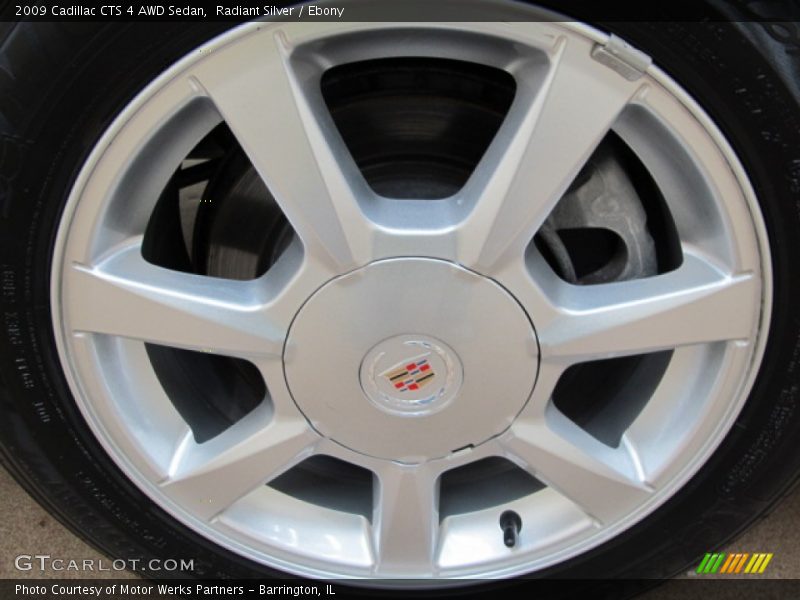 Radiant Silver / Ebony 2009 Cadillac CTS 4 AWD Sedan