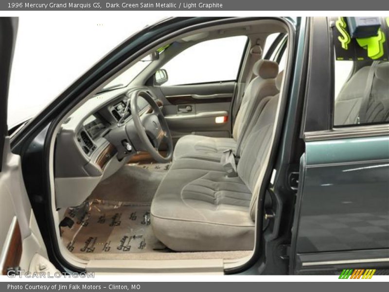 Dark Green Satin Metallic / Light Graphite 1996 Mercury Grand Marquis GS