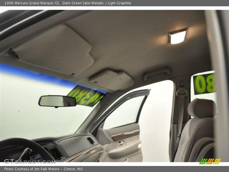 Dark Green Satin Metallic / Light Graphite 1996 Mercury Grand Marquis GS
