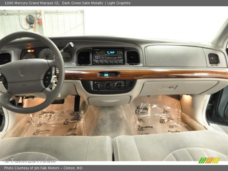Dark Green Satin Metallic / Light Graphite 1996 Mercury Grand Marquis GS