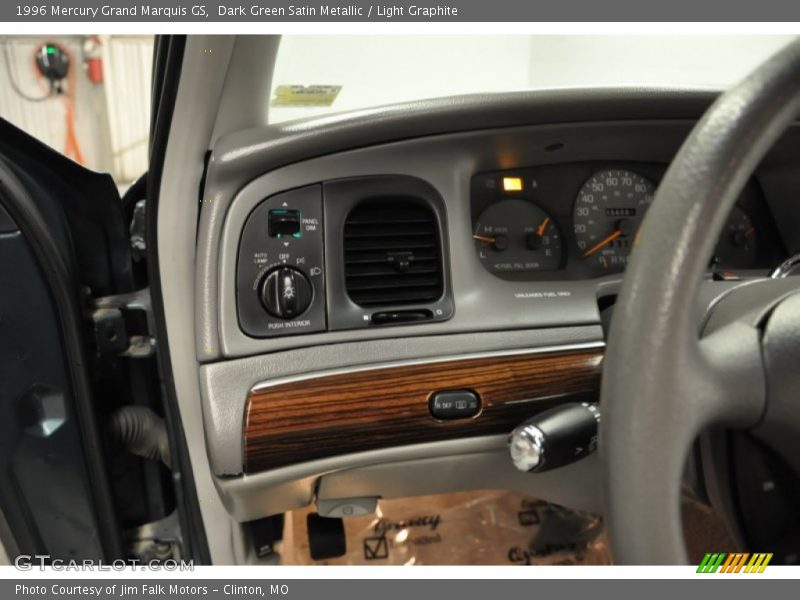 Dark Green Satin Metallic / Light Graphite 1996 Mercury Grand Marquis GS
