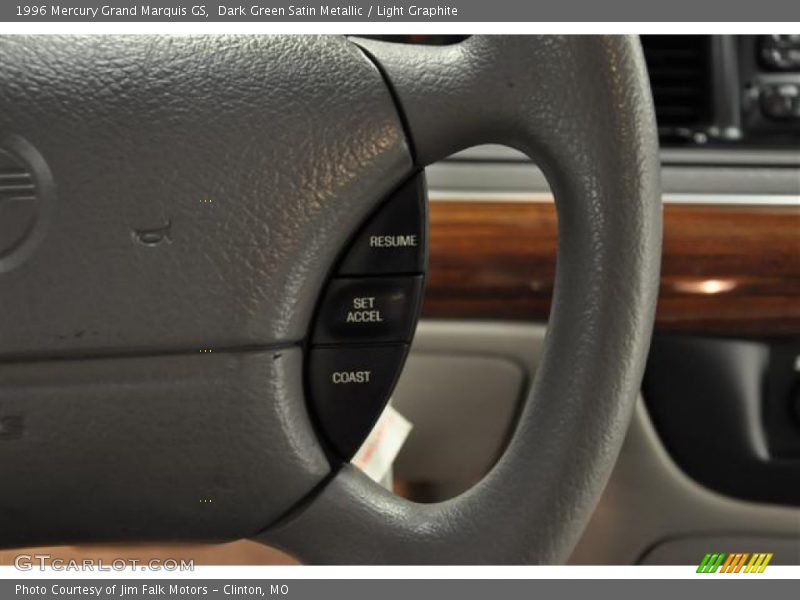 Dark Green Satin Metallic / Light Graphite 1996 Mercury Grand Marquis GS