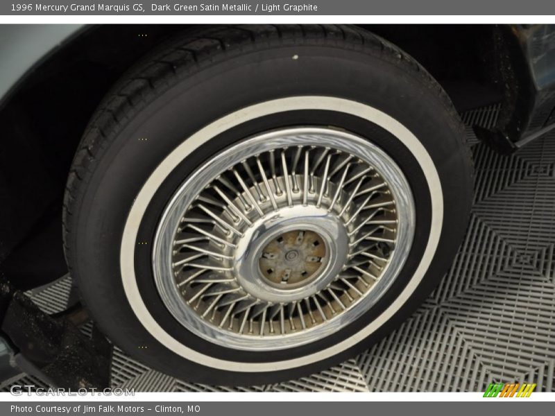 Dark Green Satin Metallic / Light Graphite 1996 Mercury Grand Marquis GS