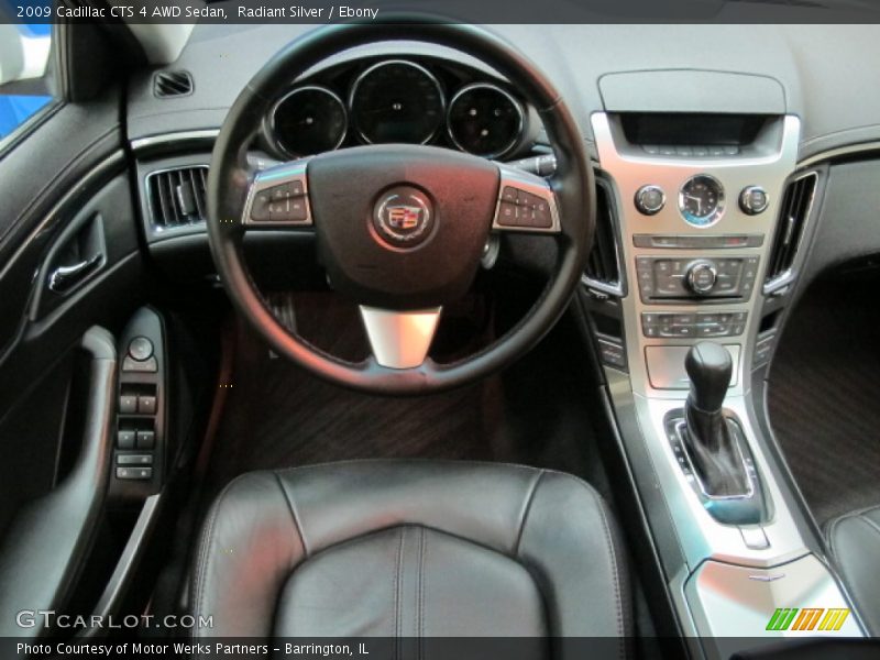 Radiant Silver / Ebony 2009 Cadillac CTS 4 AWD Sedan