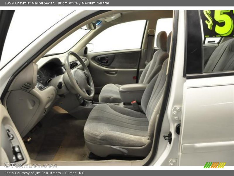 Bright White / Medium Neutral 1999 Chevrolet Malibu Sedan