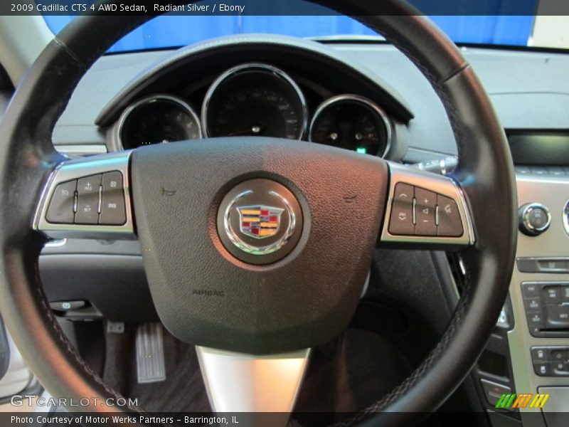 Radiant Silver / Ebony 2009 Cadillac CTS 4 AWD Sedan