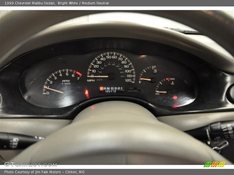 Bright White / Medium Neutral 1999 Chevrolet Malibu Sedan