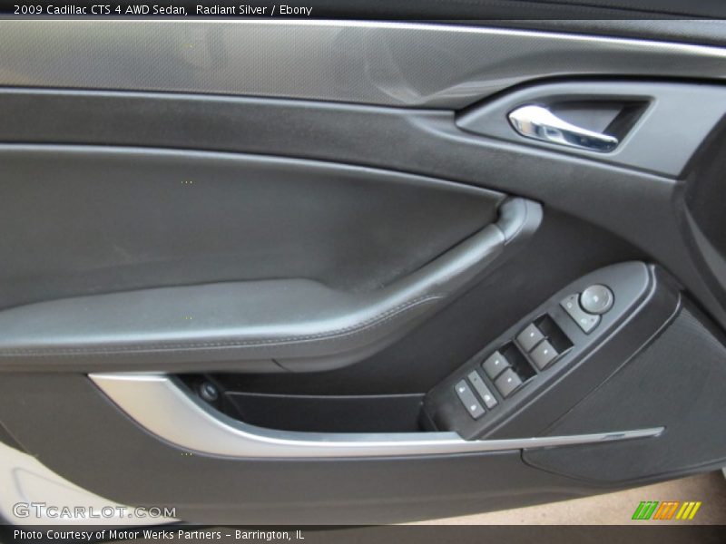 Radiant Silver / Ebony 2009 Cadillac CTS 4 AWD Sedan