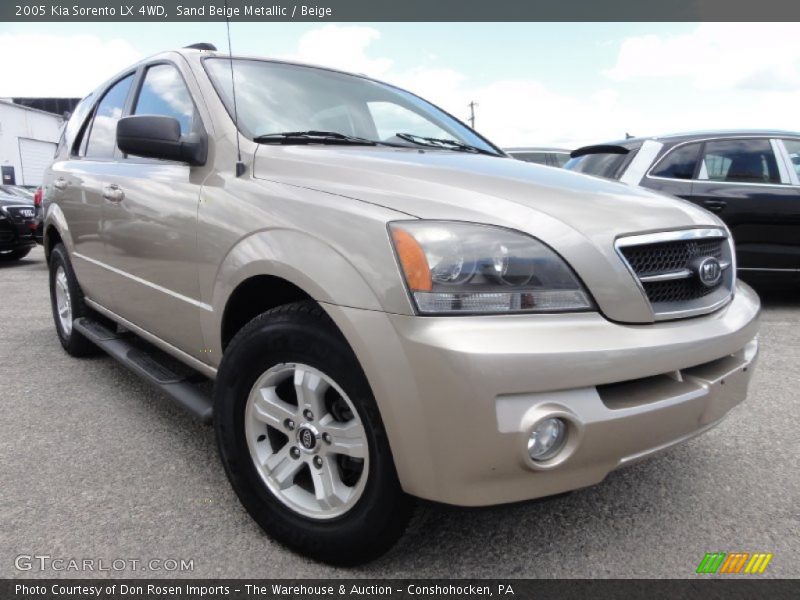 Sand Beige Metallic / Beige 2005 Kia Sorento LX 4WD