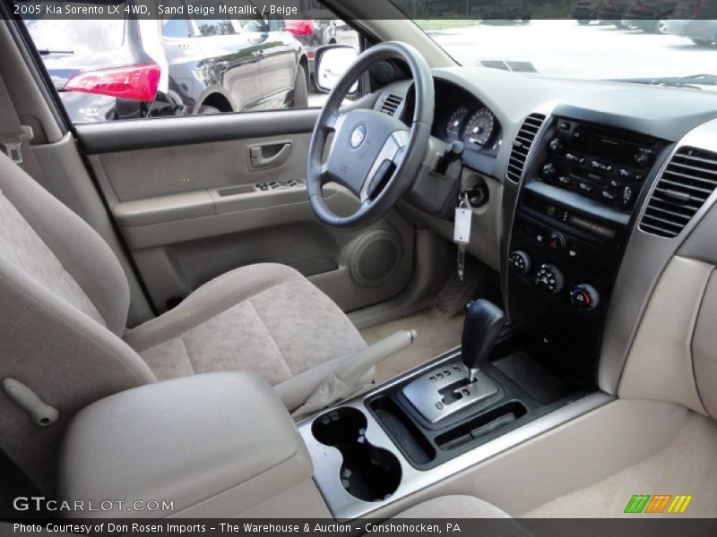 Sand Beige Metallic / Beige 2005 Kia Sorento LX 4WD