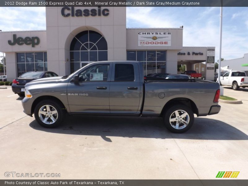 Mineral Gray Metallic / Dark Slate Gray/Medium Graystone 2012 Dodge Ram 1500 Express Quad Cab 4x4