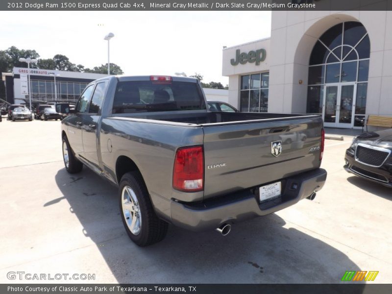 Mineral Gray Metallic / Dark Slate Gray/Medium Graystone 2012 Dodge Ram 1500 Express Quad Cab 4x4