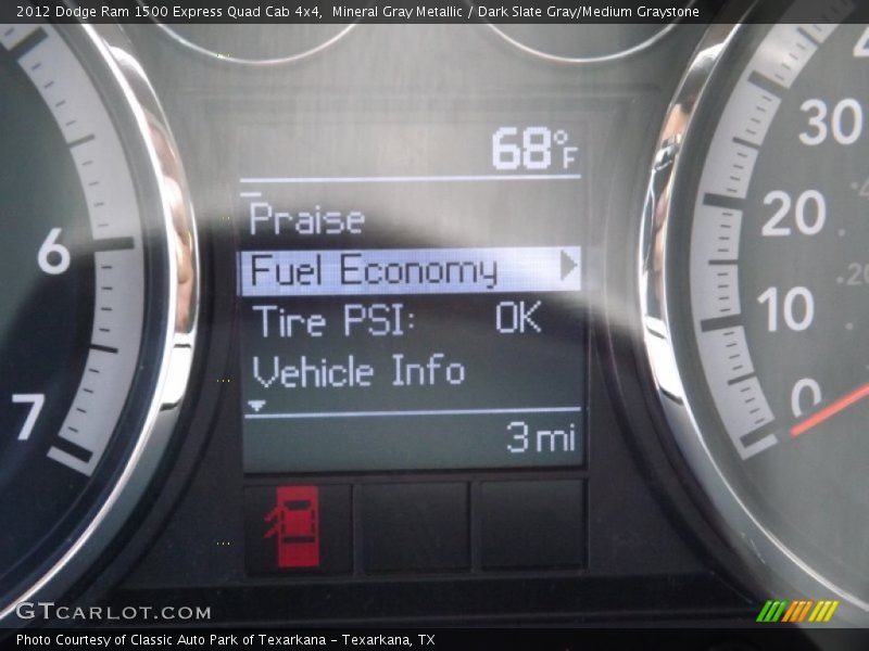 Mineral Gray Metallic / Dark Slate Gray/Medium Graystone 2012 Dodge Ram 1500 Express Quad Cab 4x4