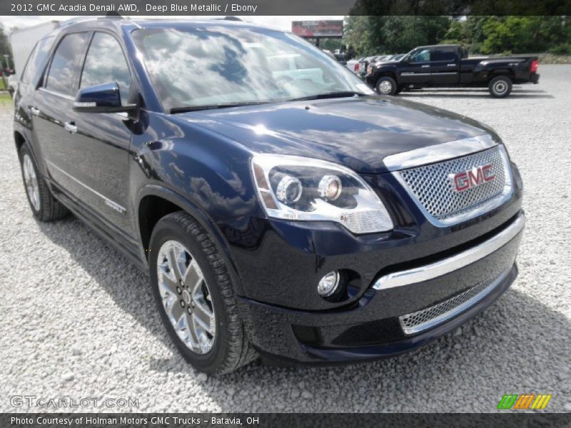 Deep Blue Metallic / Ebony 2012 GMC Acadia Denali AWD