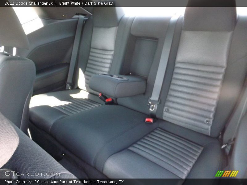 Bright White / Dark Slate Gray 2012 Dodge Challenger SXT