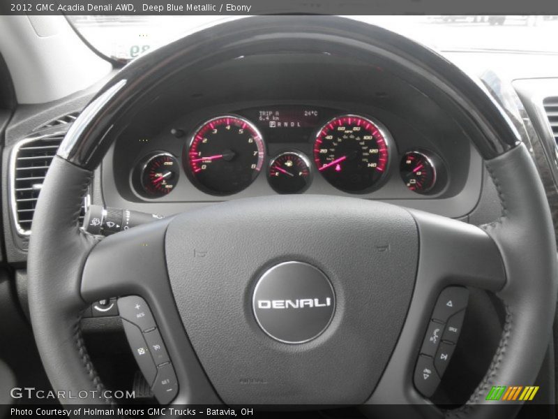 Deep Blue Metallic / Ebony 2012 GMC Acadia Denali AWD