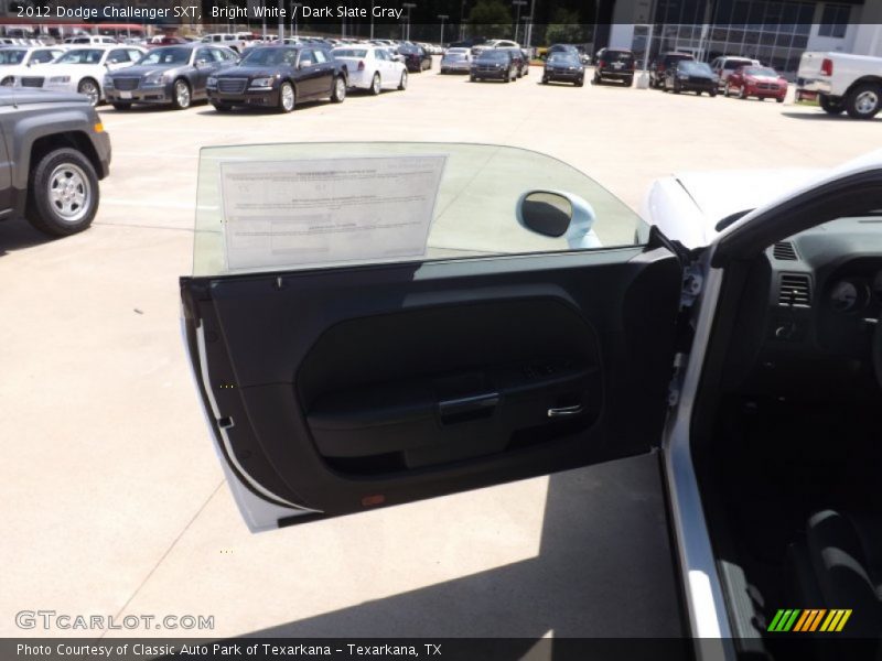 Bright White / Dark Slate Gray 2012 Dodge Challenger SXT