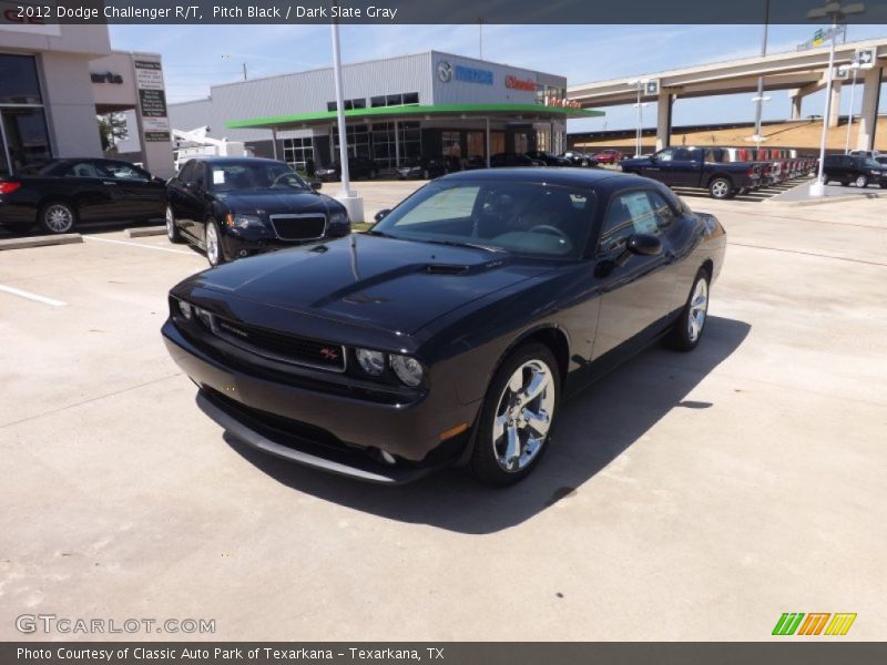 Pitch Black / Dark Slate Gray 2012 Dodge Challenger R/T