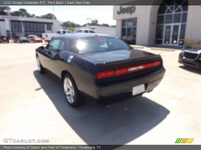 Pitch Black / Dark Slate Gray 2012 Dodge Challenger R/T