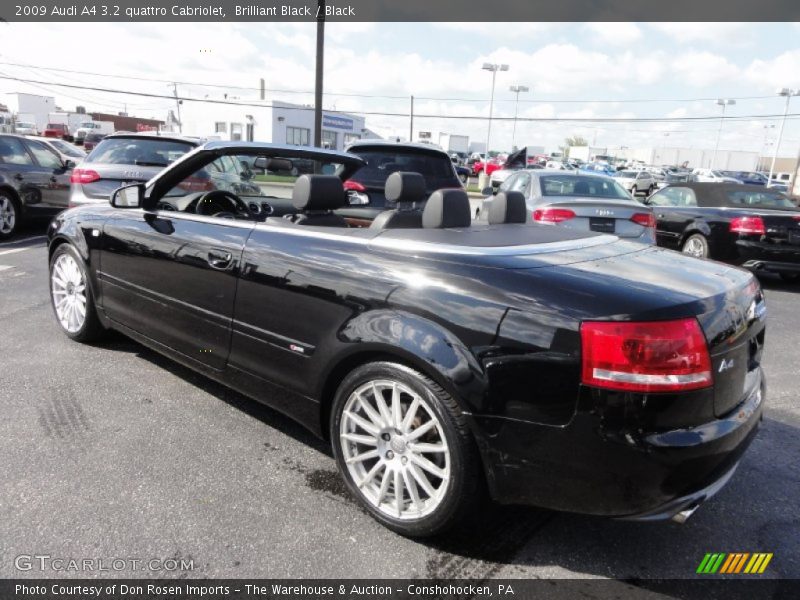 Brilliant Black / Black 2009 Audi A4 3.2 quattro Cabriolet