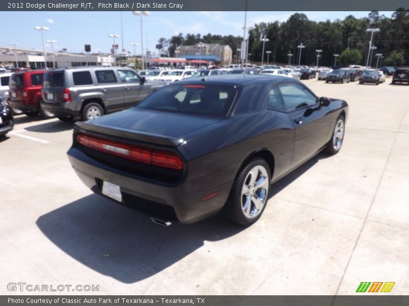 Pitch Black / Dark Slate Gray 2012 Dodge Challenger R/T