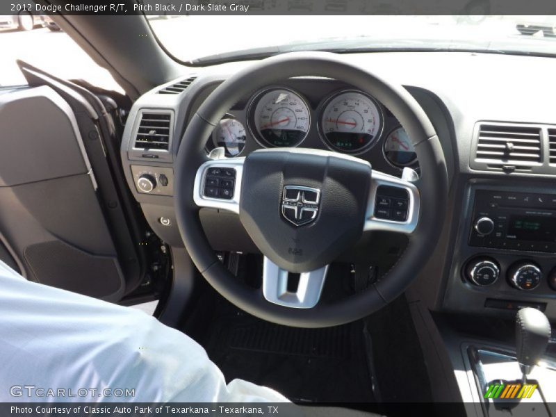 Pitch Black / Dark Slate Gray 2012 Dodge Challenger R/T