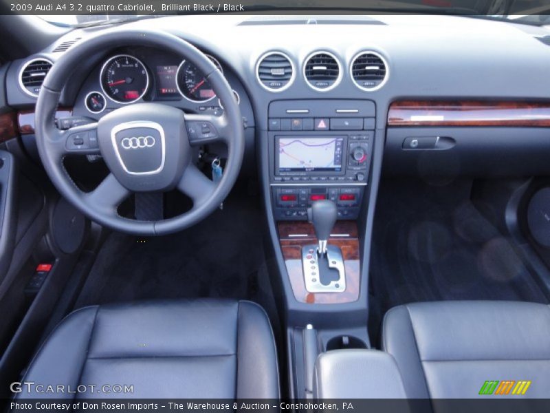 Brilliant Black / Black 2009 Audi A4 3.2 quattro Cabriolet