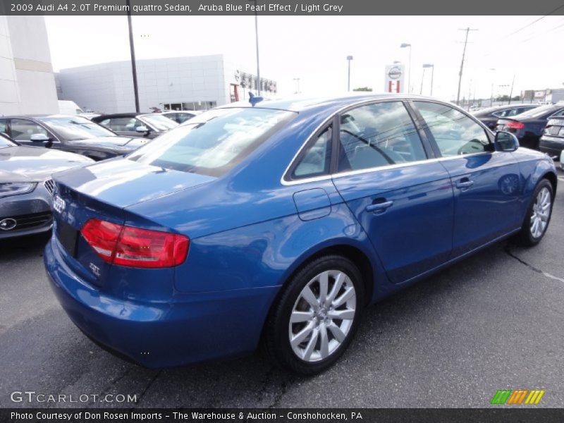 Aruba Blue Pearl Effect / Light Grey 2009 Audi A4 2.0T Premium quattro Sedan