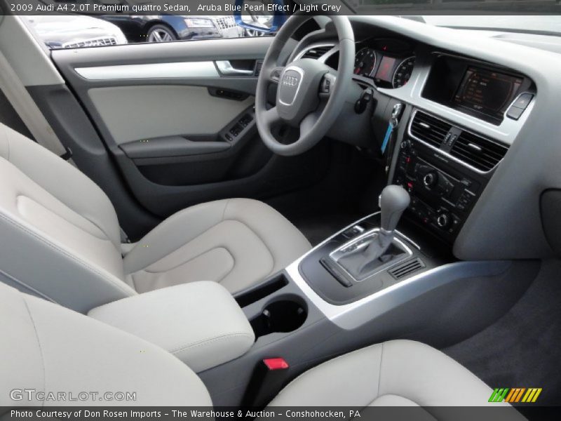 Aruba Blue Pearl Effect / Light Grey 2009 Audi A4 2.0T Premium quattro Sedan