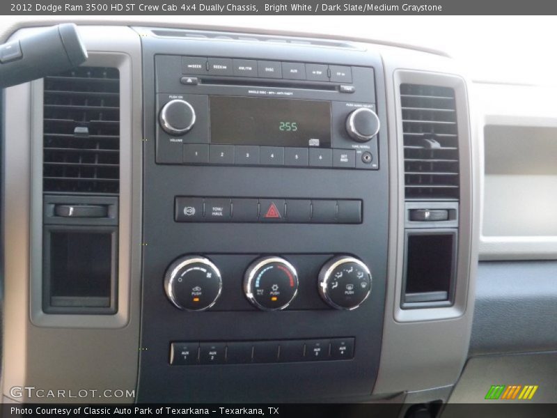 Bright White / Dark Slate/Medium Graystone 2012 Dodge Ram 3500 HD ST Crew Cab 4x4 Dually Chassis