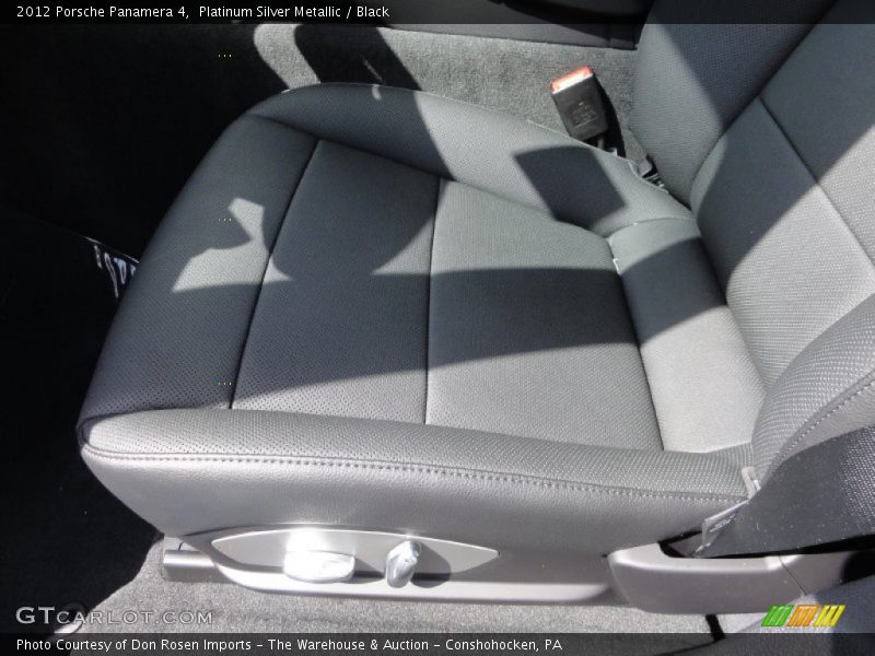 Platinum Silver Metallic / Black 2012 Porsche Panamera 4