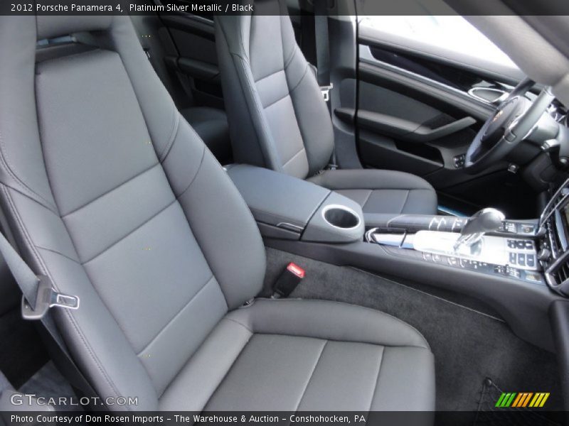 Platinum Silver Metallic / Black 2012 Porsche Panamera 4