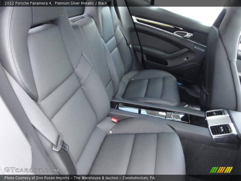 Platinum Silver Metallic / Black 2012 Porsche Panamera 4
