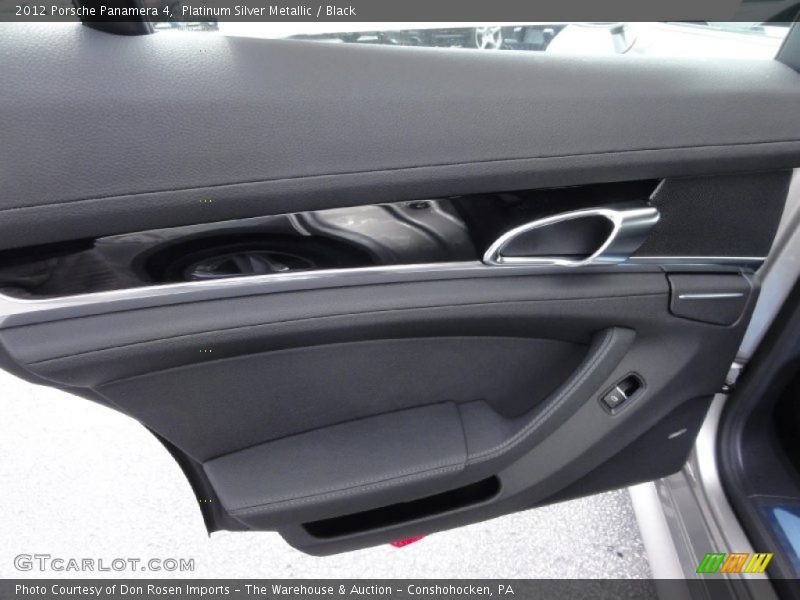 Platinum Silver Metallic / Black 2012 Porsche Panamera 4