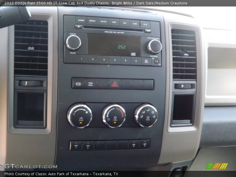 Bright White / Dark Slate/Medium Graystone 2012 Dodge Ram 3500 HD ST Crew Cab 4x4 Dually Chassis