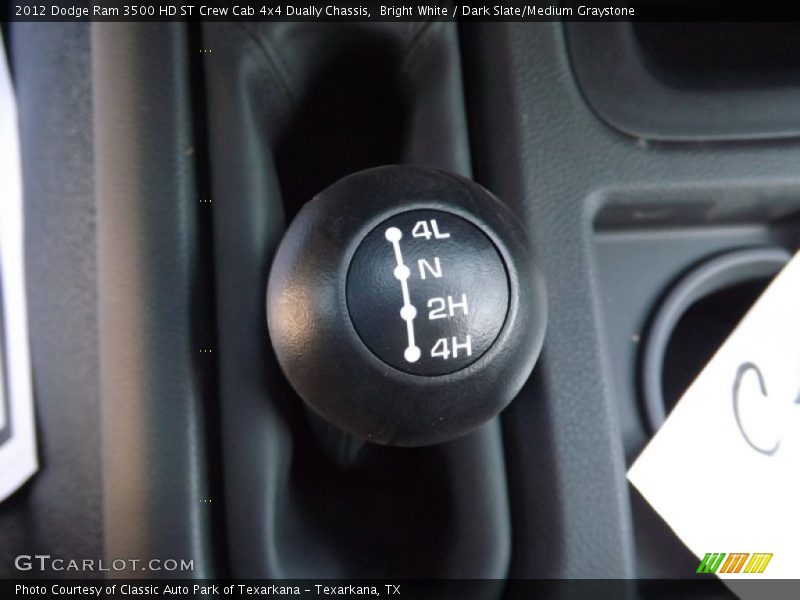 Bright White / Dark Slate/Medium Graystone 2012 Dodge Ram 3500 HD ST Crew Cab 4x4 Dually Chassis