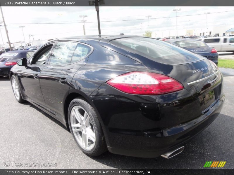 Black / Black 2012 Porsche Panamera 4